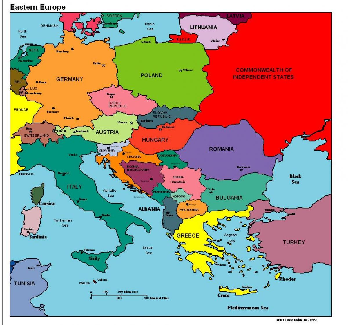 यूरोप का नक्शा दिखा अल्बानिया