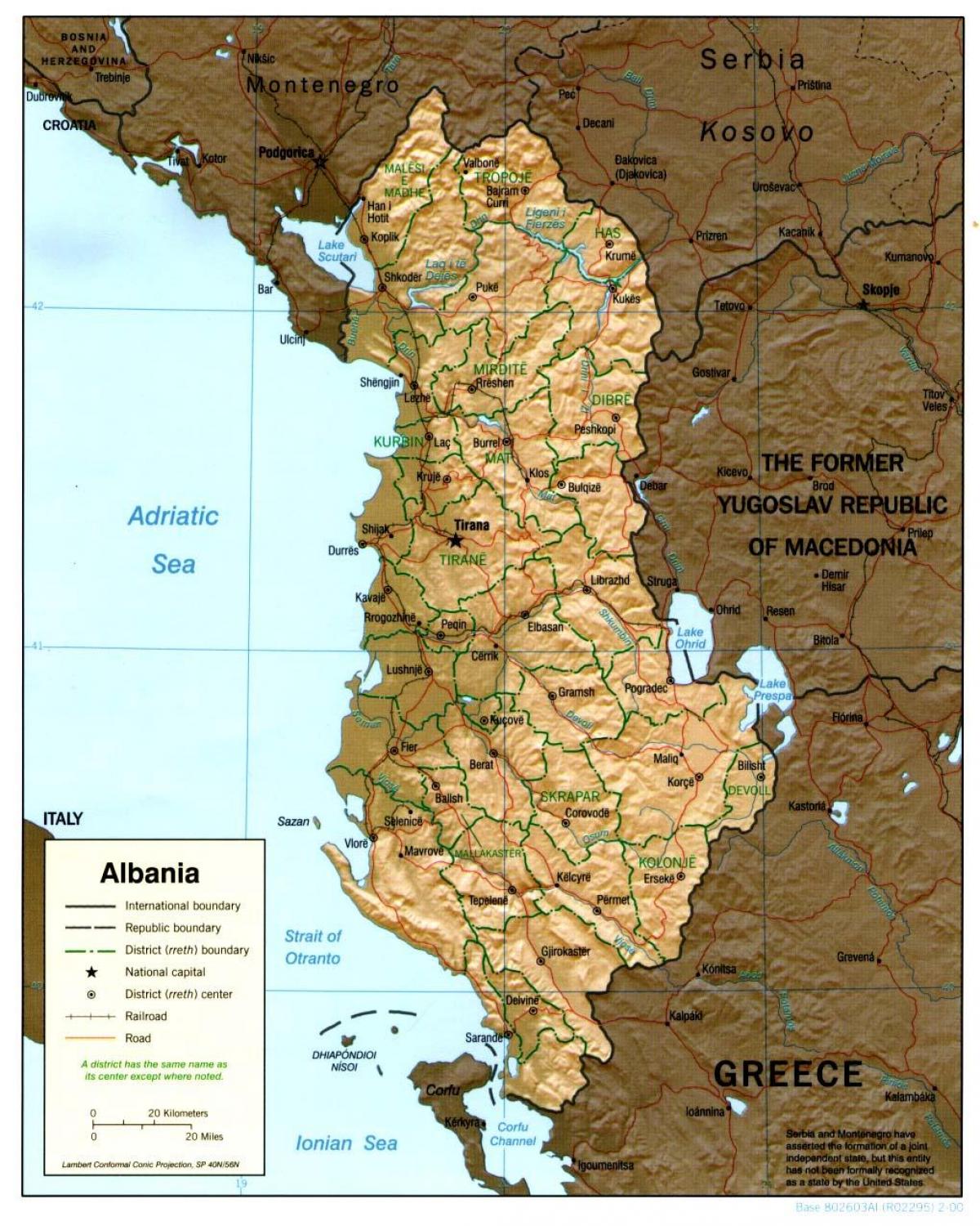 अल्बानियाई पुराने नक्शे